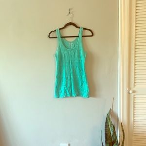 Gently worn teal green Mossimo tank top